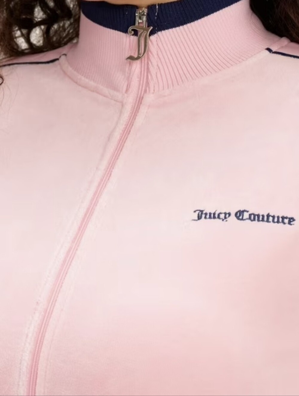 Juicy Couture Pink Velour Pickleball Jacket NWT LG *T - Picture 4 of 7